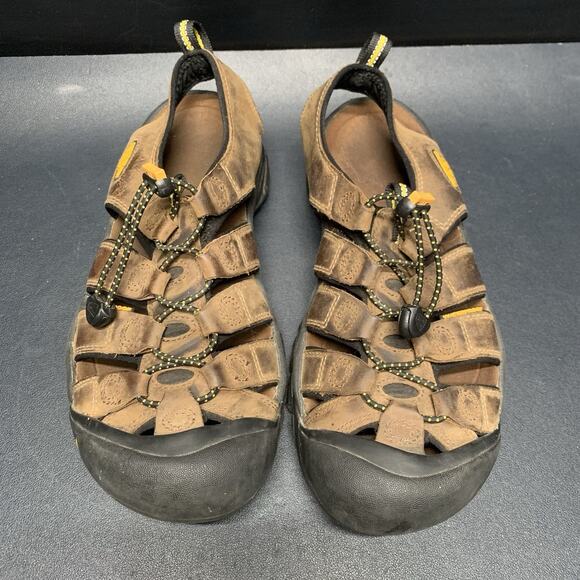 KEEN Newport Waterproof Brown Leather Hiking Sandals 1001870 Men’s Size 8 main image 9